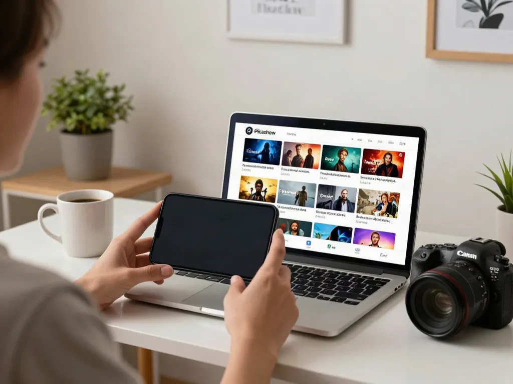 Exploring the Pikashow app for streaming movies and live TV at home.