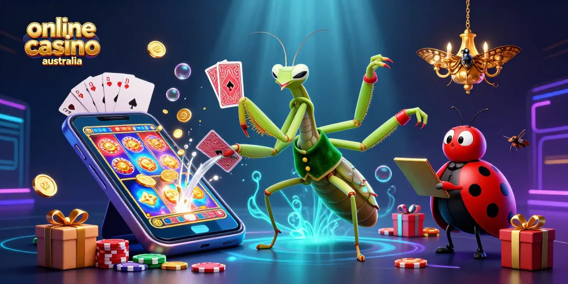 Engage in thrilling gameplay at an online casino Australia with vibrant 3D characters and casino elements.